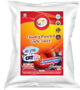 chunky roasted garlic sauce front
