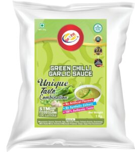 green chilli garlic sauce front